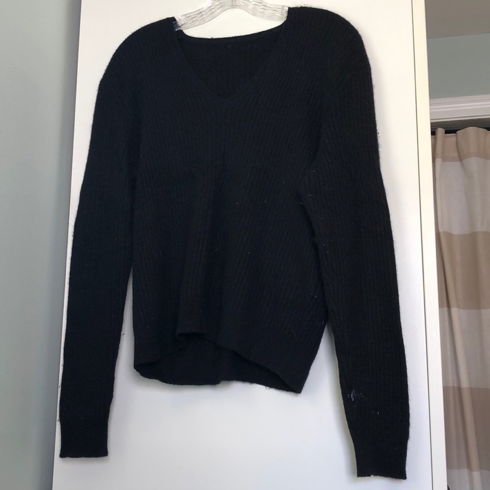 Black cashmere sweater